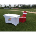 Customized Reception Table Cloth Full Color Printing Trade Show Throws Table Cloth Tablecloth